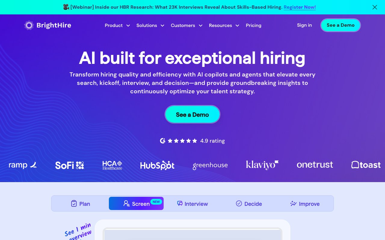 BrightHire screenshot